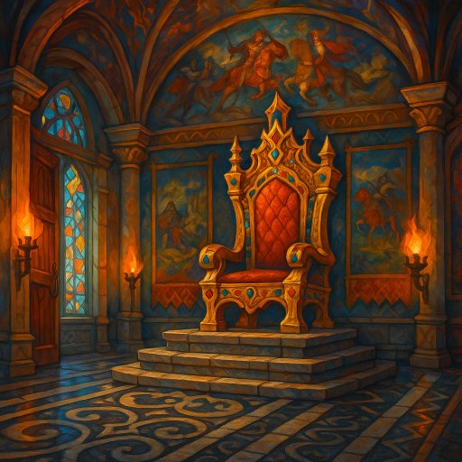 Vue de Salle du trône - Château