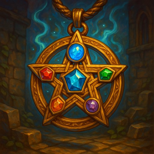 Illustration de amulette de protection magique - Amulette