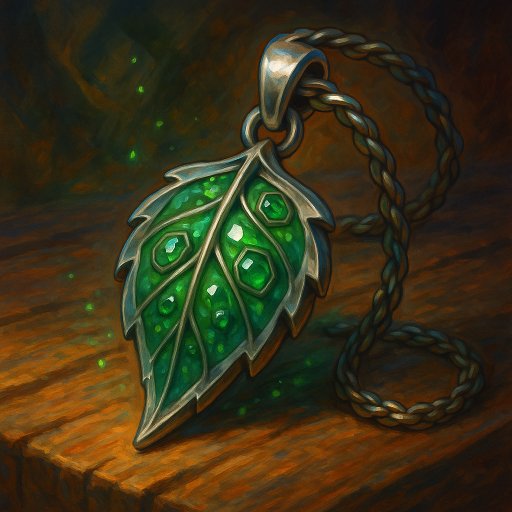 Illustration de Amulette de la Feuille Verdoyante - Amulette