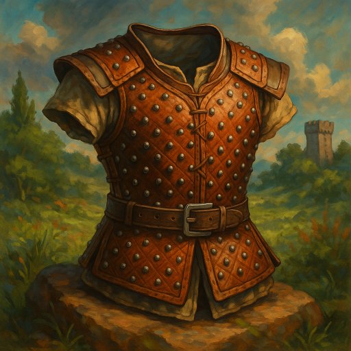 Illustration de Armure de Cuir Cloutée - Armure