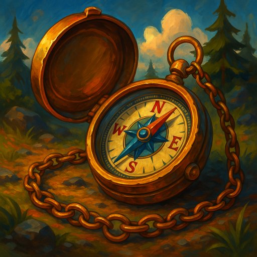 Illustration de boussole de l'aventurier - Boussole