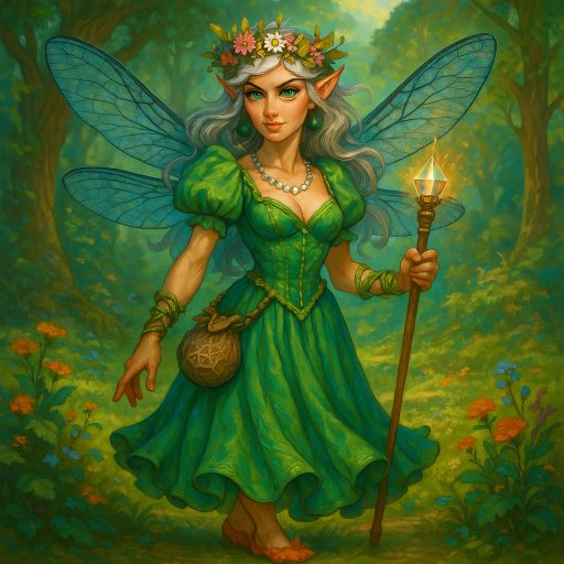 Portrait de Capucine - Fée