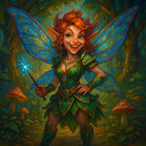 Portrait de Dahlia - Fée