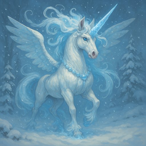 Portrait de Licorne des neiges - Licorne