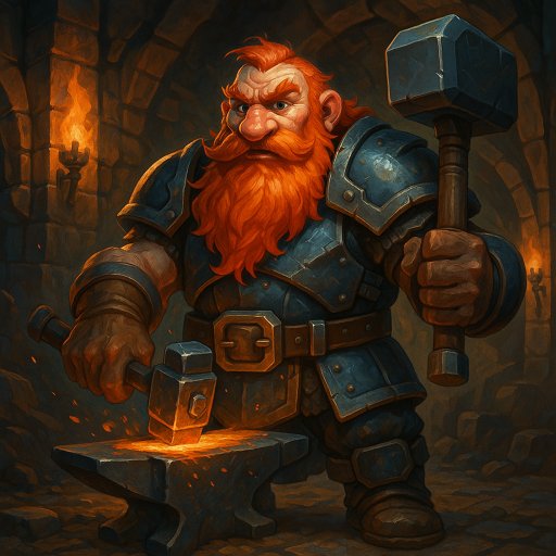 Portrait de Grondal Marteau-de-Feu - Nain