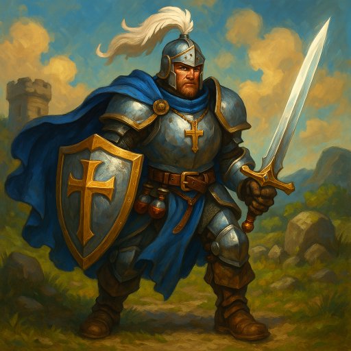 Portrait de Sir Galahad - Paladin