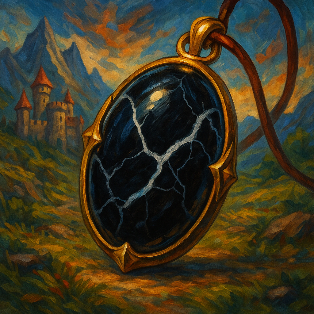 Illustration de amulette d'onyx - Amulette