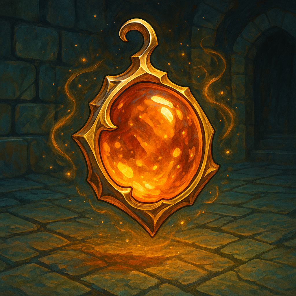 Illustration de amulette d'Énigme d'ambre - Amulette