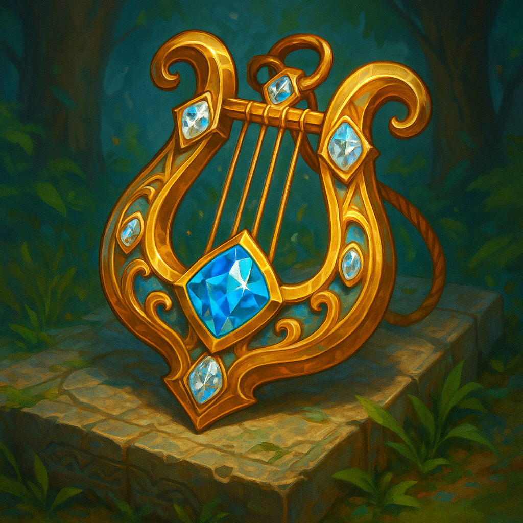 Illustration de Amulette de la Lyre - Amulette