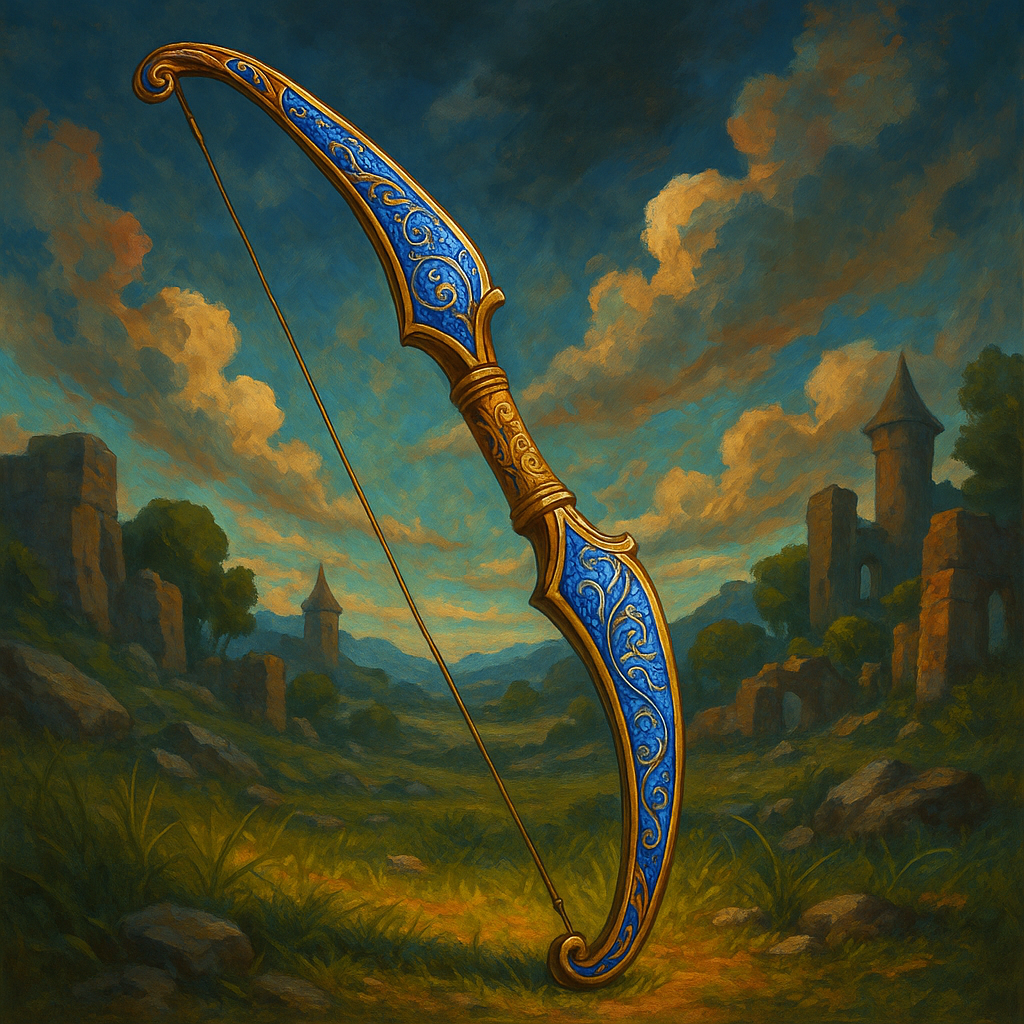 Illustration de arc de lapis lazuli - Arc