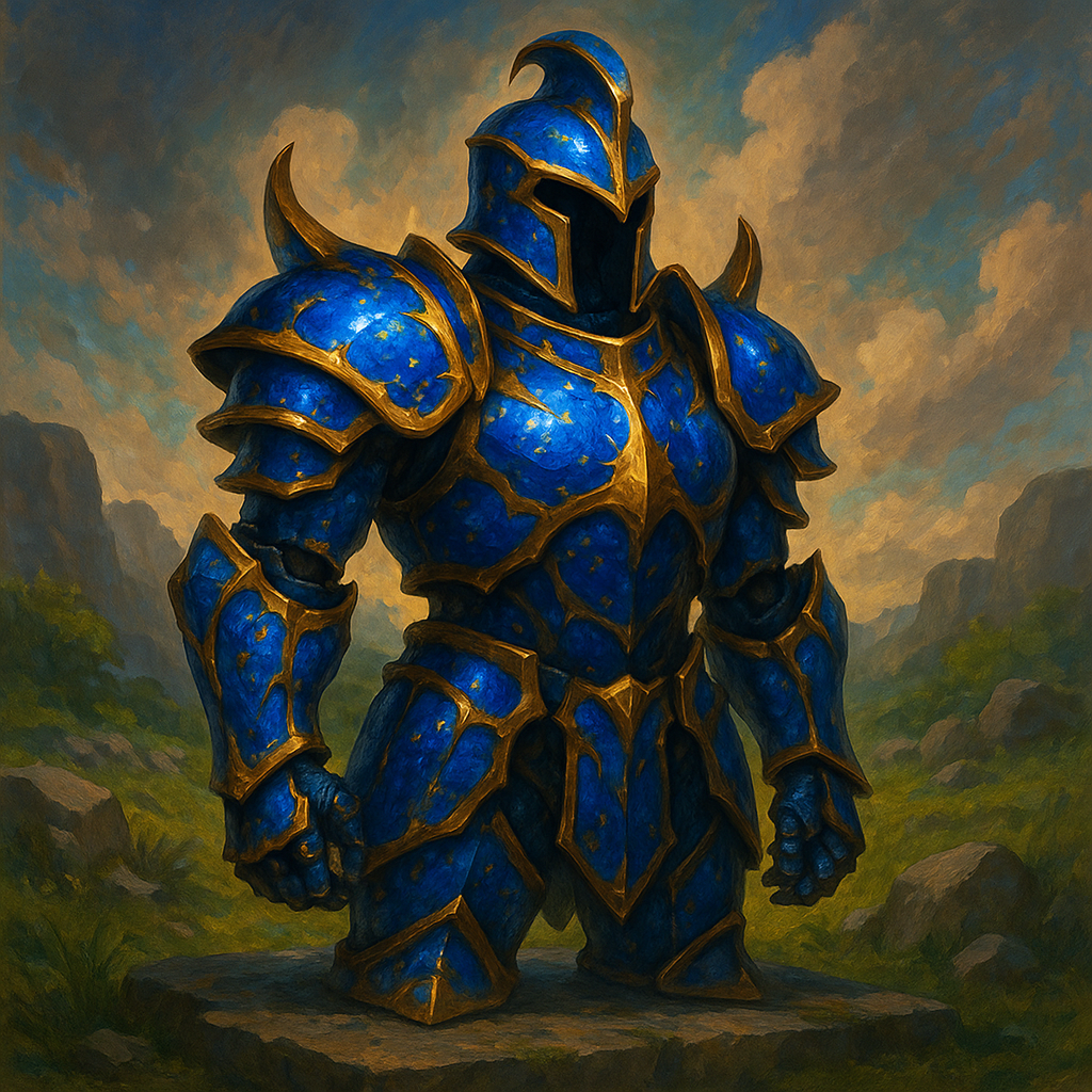 Illustration de Armure de Lapis Lazuli - Armure