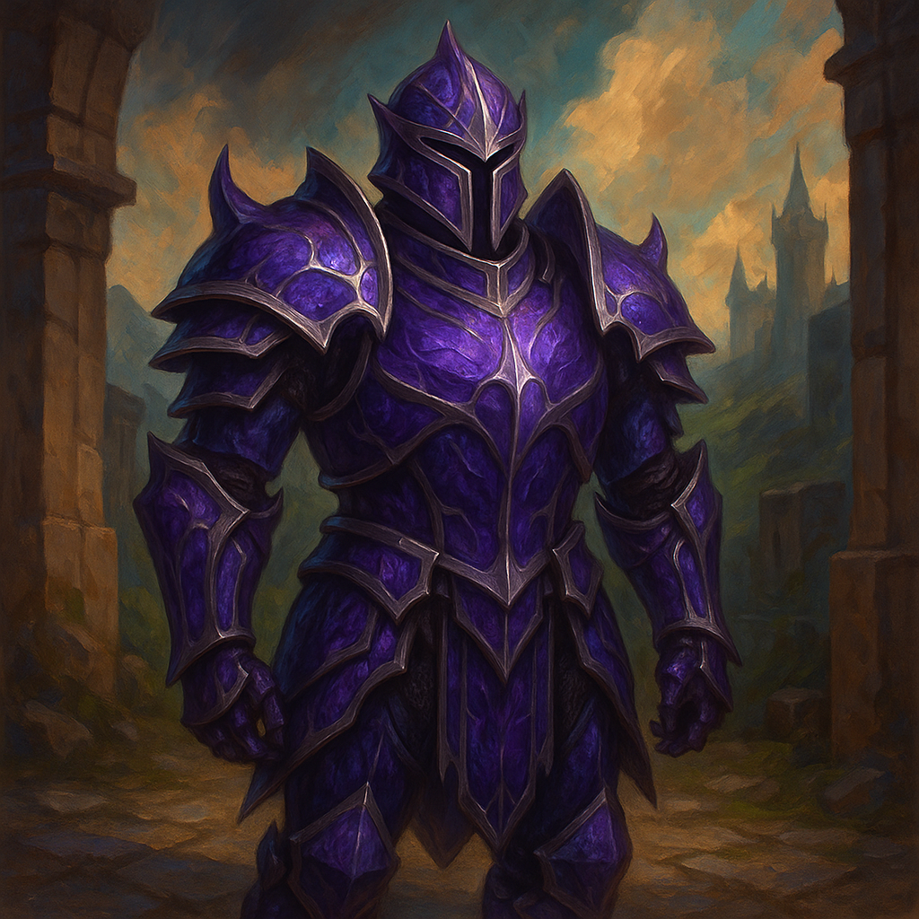 Illustration de armure d'améthyste - Armure