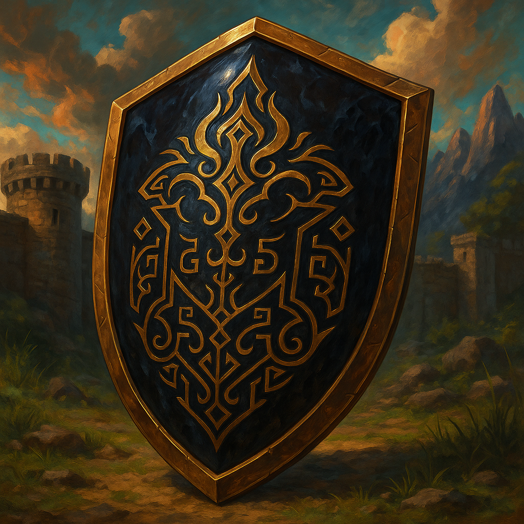 Illustration de bouclier d'onyx - Bouclier