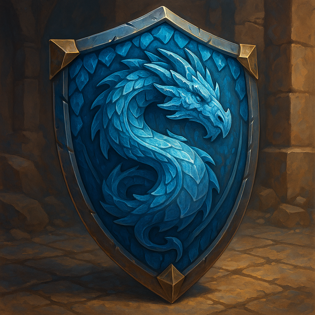 Illustration de bouclier du dragon des glaces - Bouclier