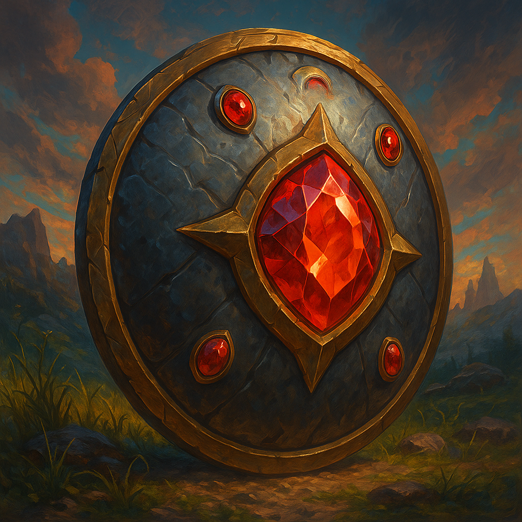 Illustration de Bouclier du Rubis Ardant - Bouclier
