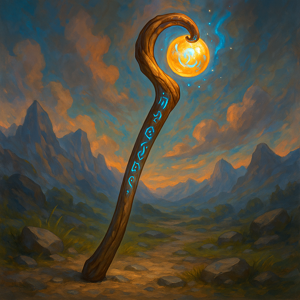 Illustration de Bâton de Marche Magique - Bâton