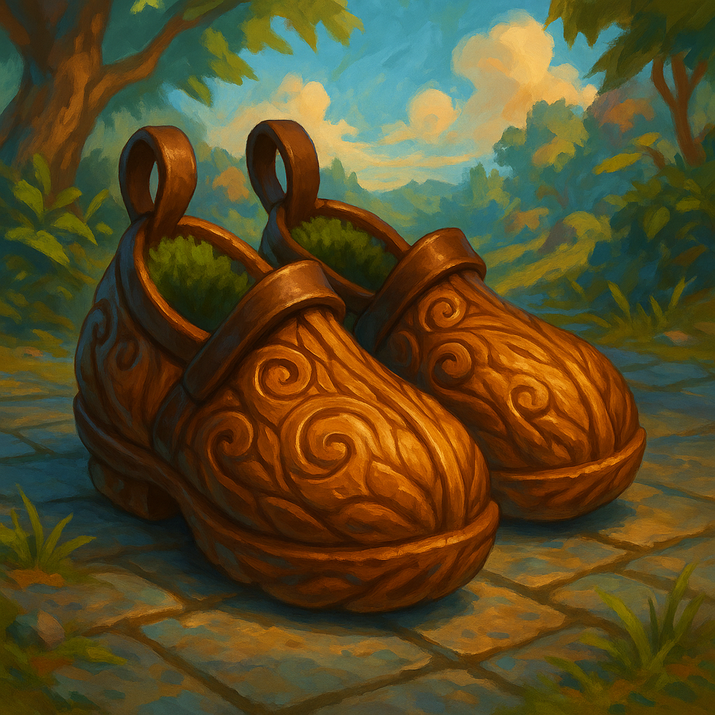 Illustration de Chaussures en Coques de Noix - Chaussures