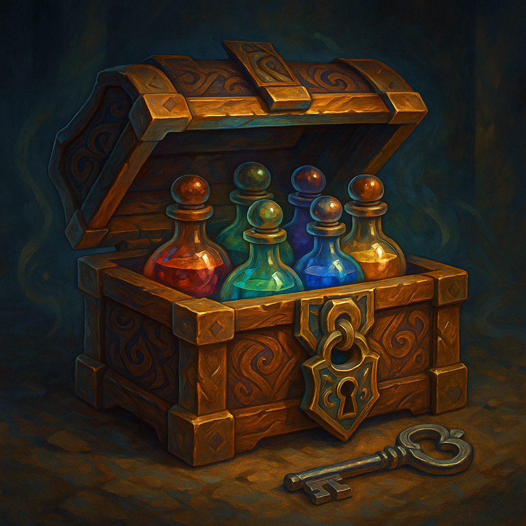Illustration de Coffre aux fioles - Coffre