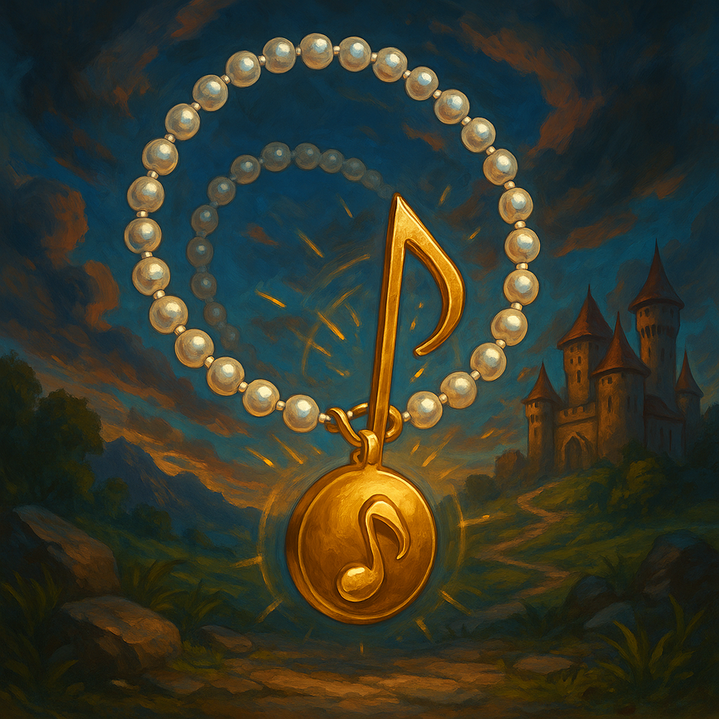 Illustration de Collier de Perles Musicales - Collier