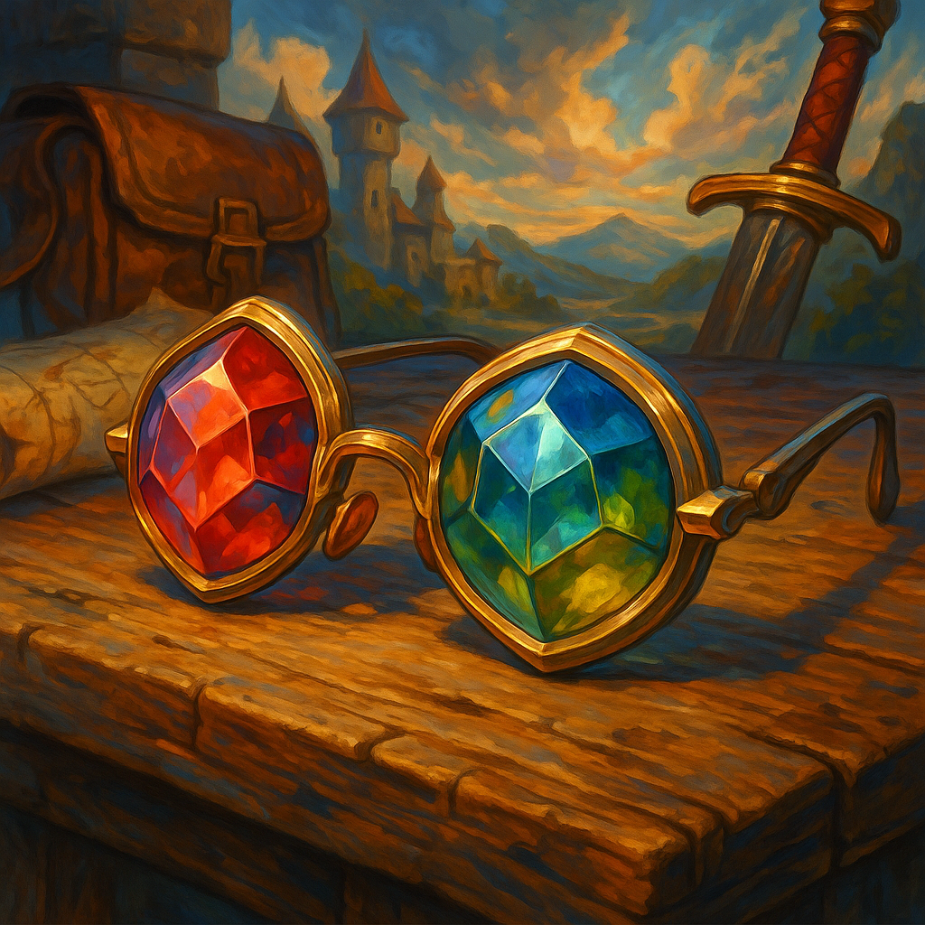 Illustration de Lunettes de Vision Chromatique - Lunettes