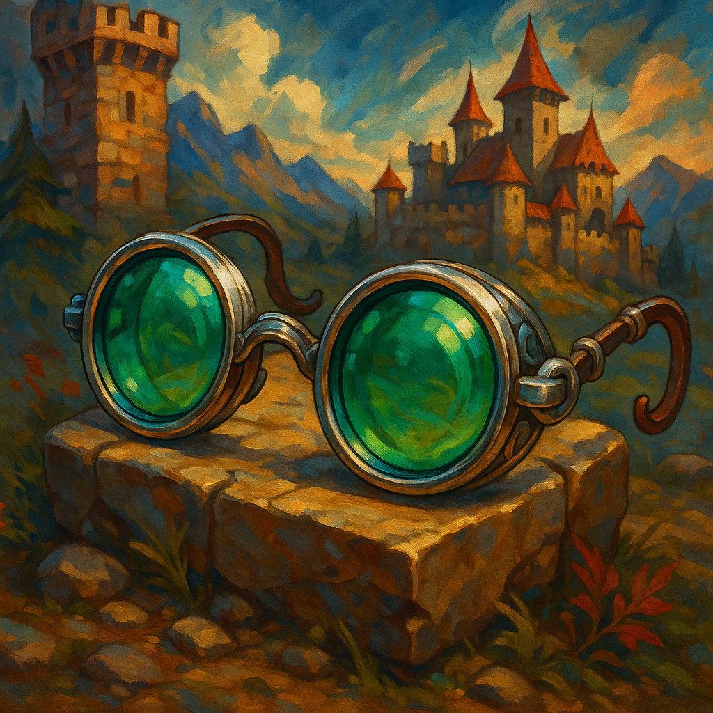 Illustration de Lunettes de Vision Véridique - Lunettes