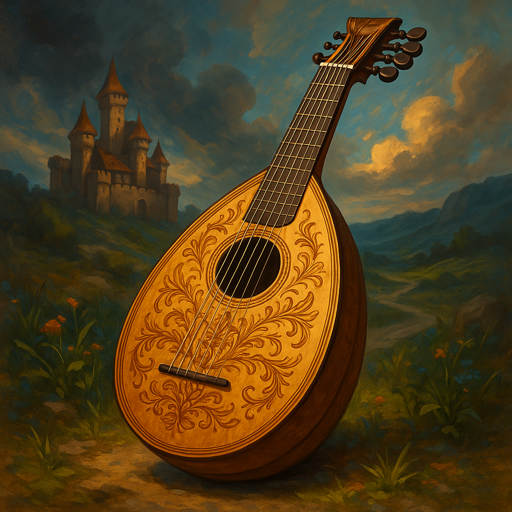 Illustration de Luth en bois d'érable - Luth