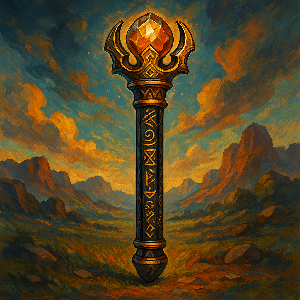 Illustration de Sceptre Sacré d'Ébène - Sceptre