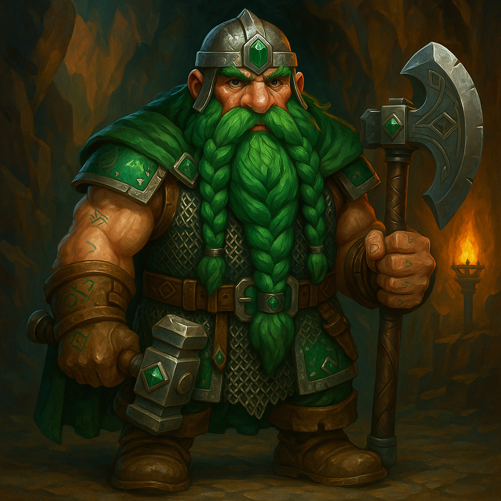 Portrait de Thorgar le Vert - Nain