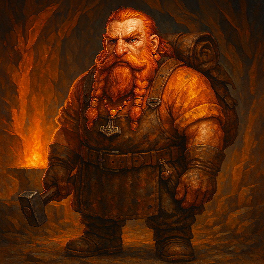 Portrait de Cœur-de-Braise - Nain